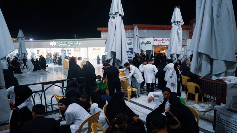 المفرزة الطبية في المرقد الشريف