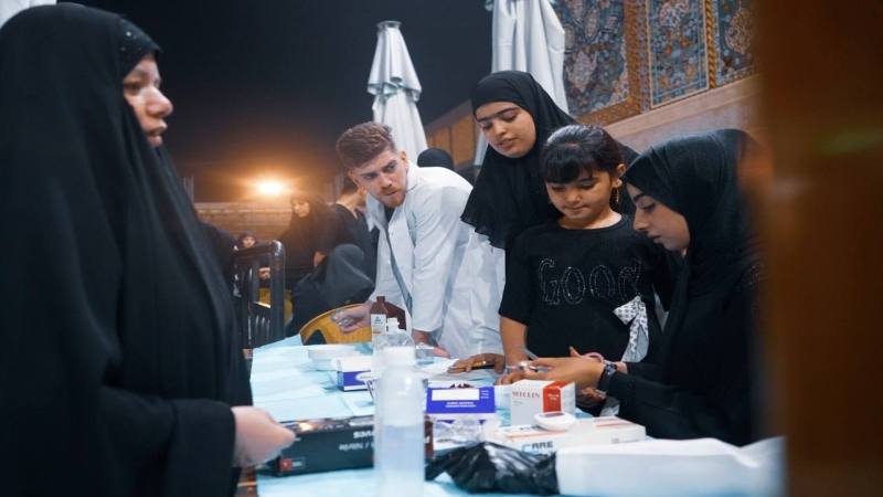 المفرزة الطبية في المرقد الشريف