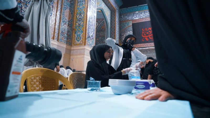 المفرزة الطبية في المرقد الشريف