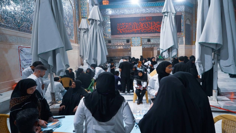 المفرزة الطبية في المرقد الشريف