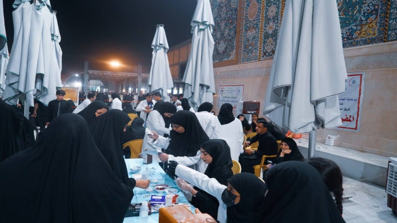 المفرزة الطبية في المرقد الشريف