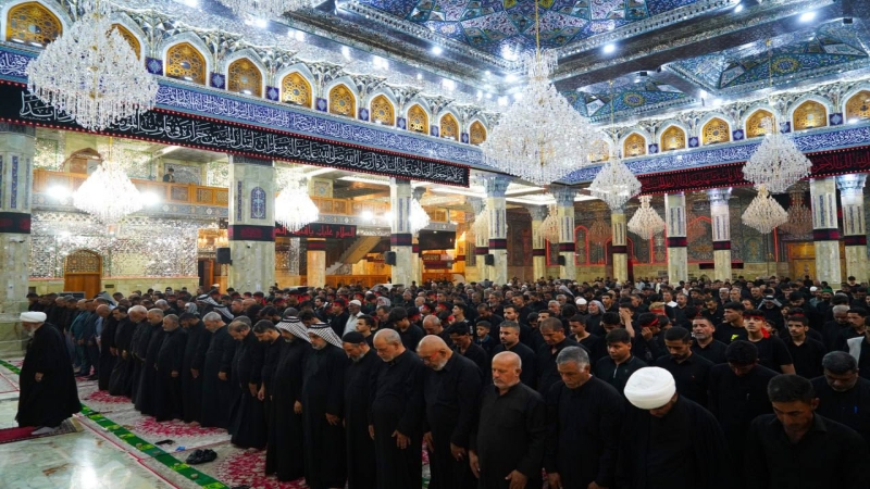 صلاة الجماعة العبادية في حرم السيدة الشريفة بنت الامام الحسن المجتبى(عليهما السلام) بإمامة اية الله سماحة الشيخ محمد السند (دام توفيقه)