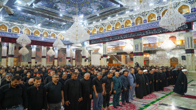 صلاة الجماعة العبادية في حرم السيدة الشريفة بنت الامام الحسن المجتبى(عليهما السلام) بإمامة اية الله سماحة الشيخ محمد السند (دام توفيقه)