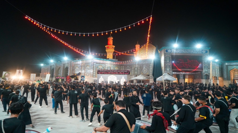 حركة الزائرين من جوار مرقد العلوية الشريفة بنت الامام الحسن المجتبى (عليهما السلام) في ذكرى شهادتها