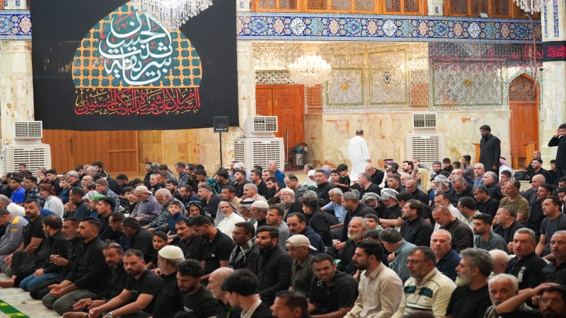 اقيمت صلاة الجماعة العبادية في حرم السيدة الشريفة بنت الامام الحسن المجتبى(عليهما السلام) بإمامة الشيخ حسن السيلاوي (دام توفيقه)