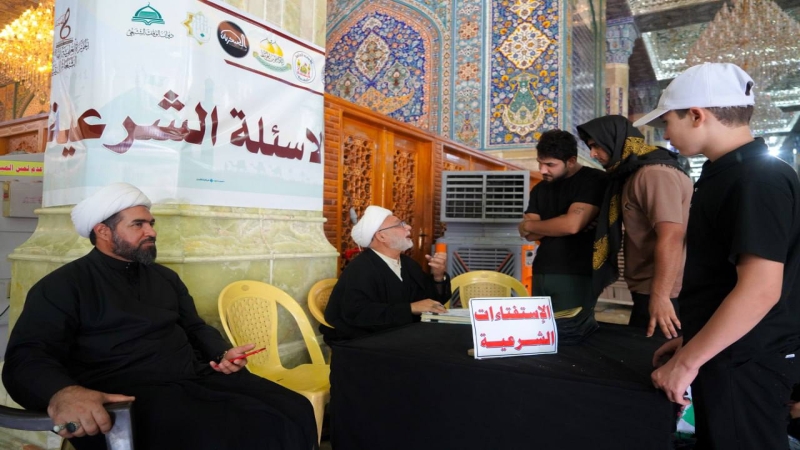 الامانه الخاصة تَنشر محطات الإستفتاءات الشَّرعية والقرانية خِدْمَة لزوار أَبِي الْأَحْرَار الْإِمَام الْحُسَيْن