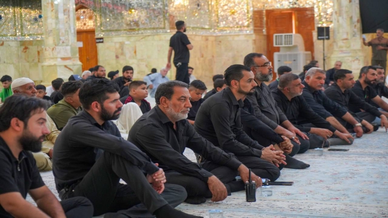 الامانة الخاصة لمرقد المبارك تقيم مجلس عزاء بذكرى وفاة الرسول الاعظم (ص)