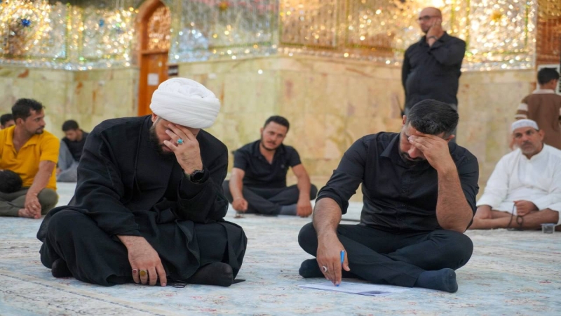 الامانة الخاصة لمرقد المبارك تقيم مجلس عزاء بذكرى وفاة الرسول الاعظم (ص)