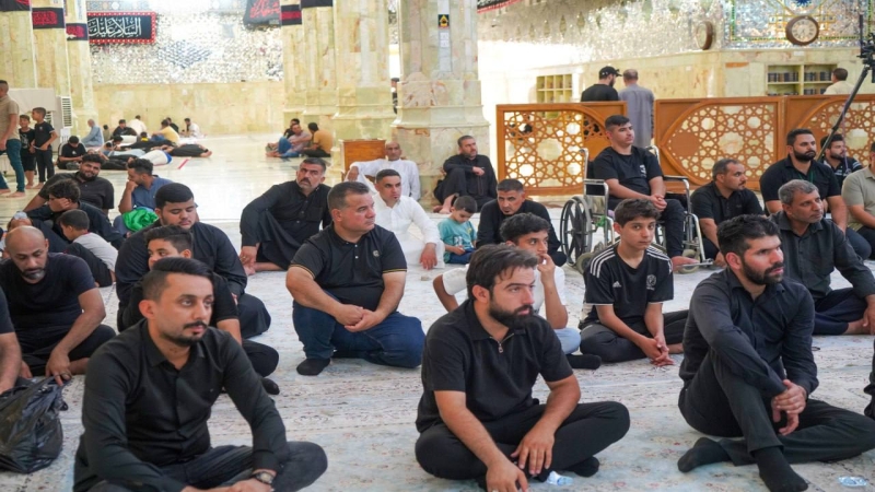 الامانة الخاصة لمرقد المبارك تقيم مجلس عزاء بذكرى وفاة الرسول الاعظم (ص)