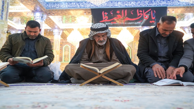 استمرار الختمات القرآنية الرجبية في مرقد العلوية الشريفة بنت الامام الحسن المجتبى (عليهما السلام )