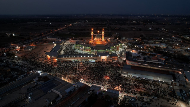 حركة الزائرين في حرم طبيبة المعلولين العلوية الشريفة بنت الامام الحسن المجتبى (عليهما السلام)