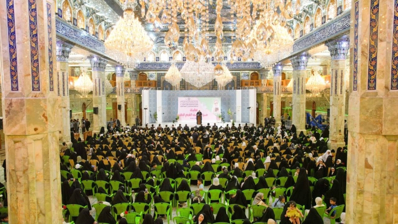 مهرجان تكليف لفتيات بلغن السن الشرعي في مرقد العلوية الشريفة بنت الإمام الحسن (ع)
