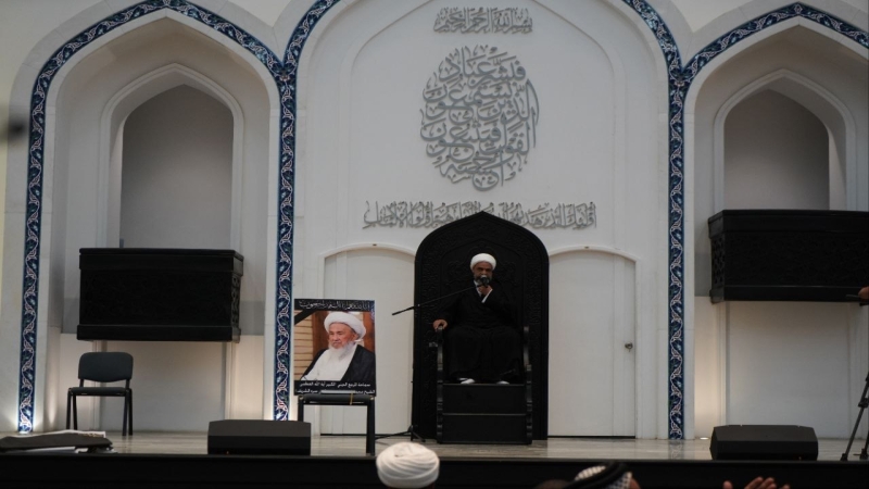 وفد الأمانة الخاصة لمرقد العلوية الشريفة بنت الامام الحسن (ع) يشارك في مجلس فاتحة المرجع الديني اية الله العظمى سماحة الشيخ محمد الفياض
