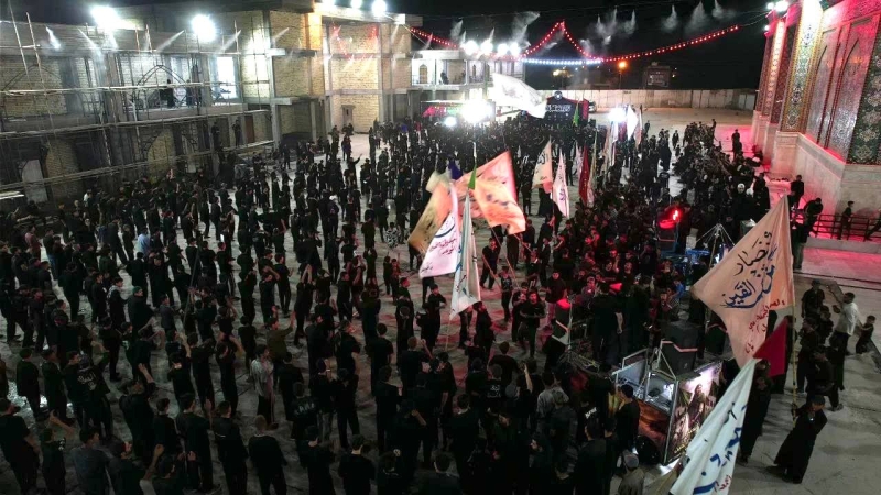 مشاهدُ الوفاء تتجدد مع استمرار توافد المواكب إلى مرقد العلوية الشريفة، في ذكرى شهادتها، وسط أجواءٍ يسودها الدعاء والخشوع