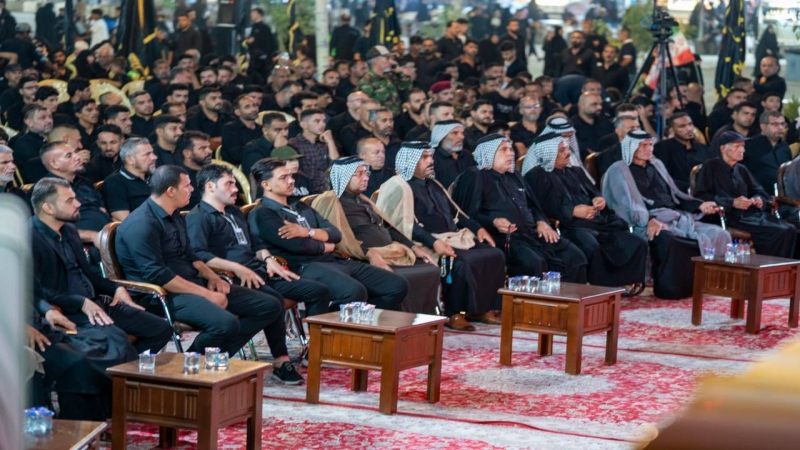 مراسيم رفع راية الإمام الحسن المجتبى (عليه السلام) في المرقد المبارك صفر1448