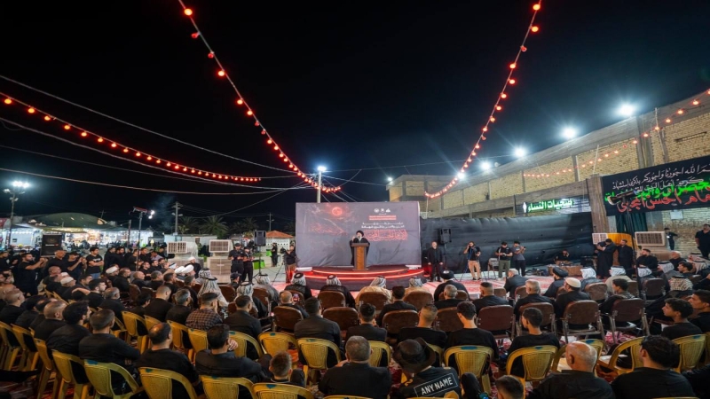مراسيم رفع راية الإمام الحسن المجتبى (عليه السلام) في المرقد المبارك صفر1448